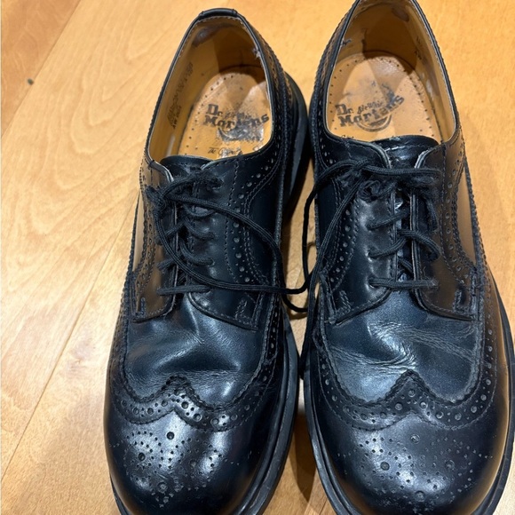 Vintage Dr.Martens Black Brogue Wingtip Shoes US 9 UK 8 black main image 6